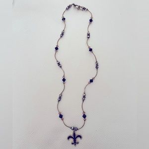 Fleur de lis necklace